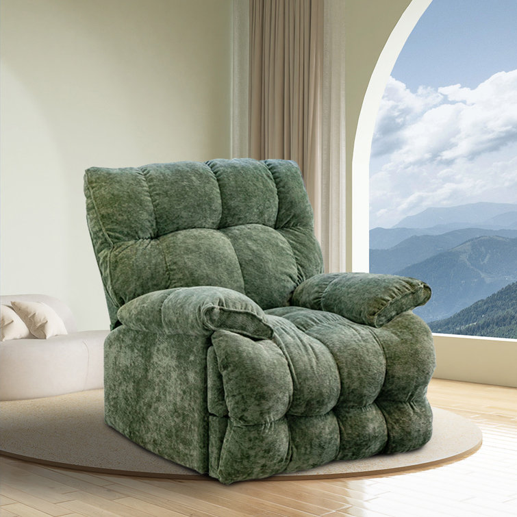 Green recliners on discount sale